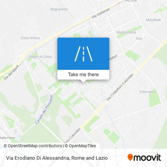 Via Erodiano Di Alessandria map