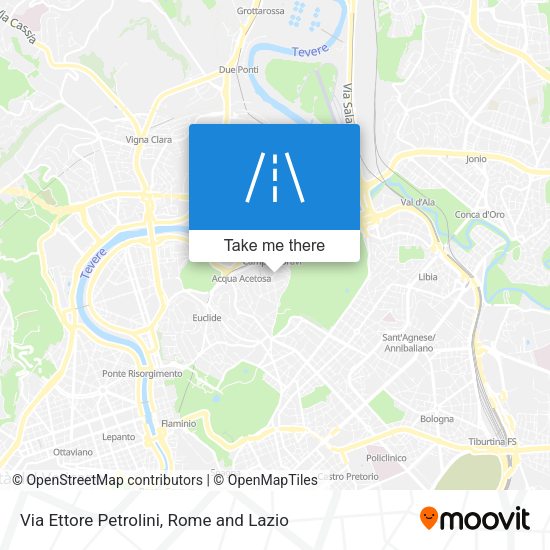 Via Ettore Petrolini map
