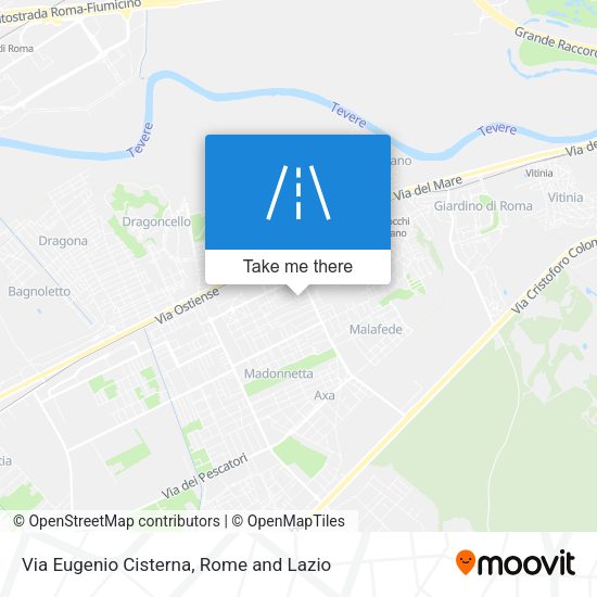 Via Eugenio Cisterna map