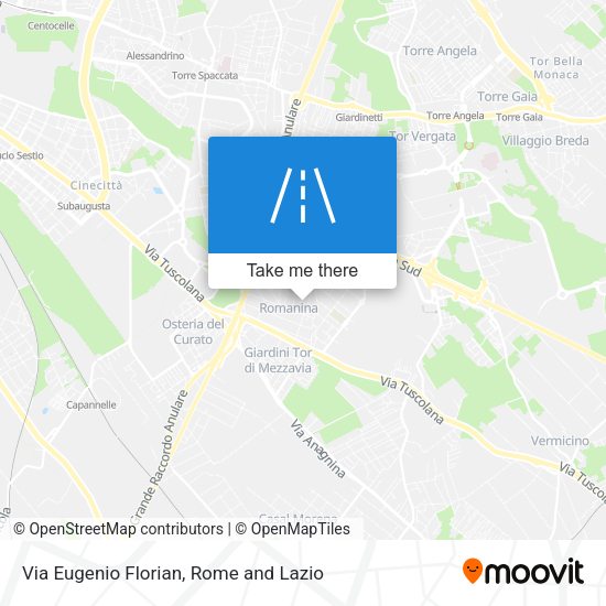 Via Eugenio Florian map