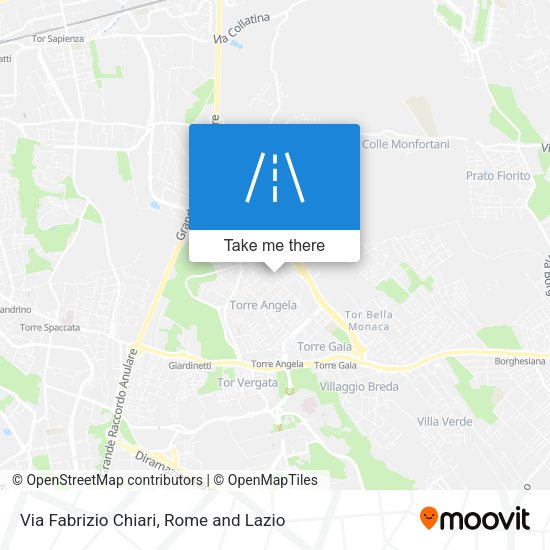 Via Fabrizio Chiari map