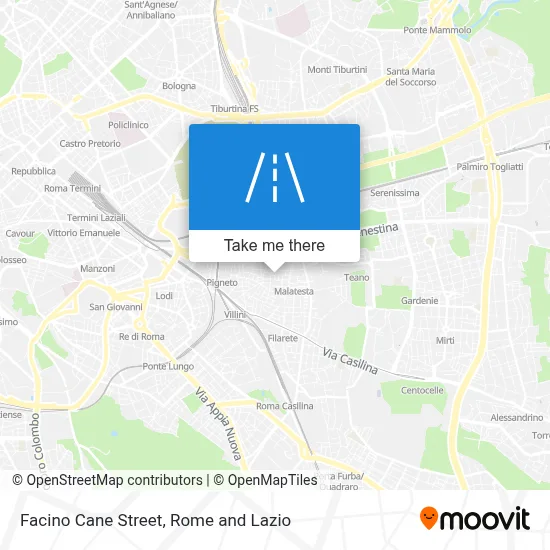 Facino Cane Street map