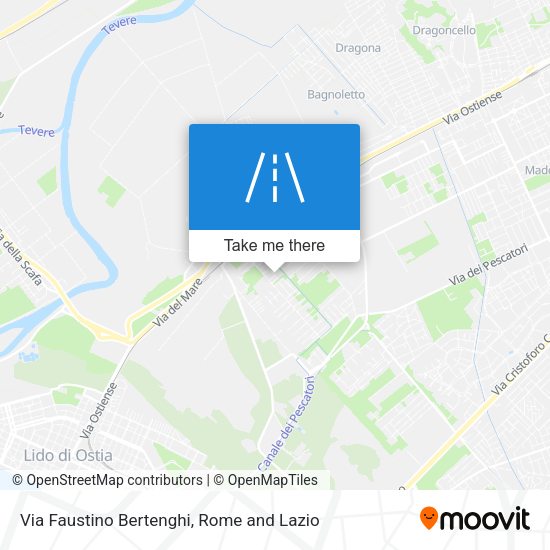 Via Faustino Bertenghi map