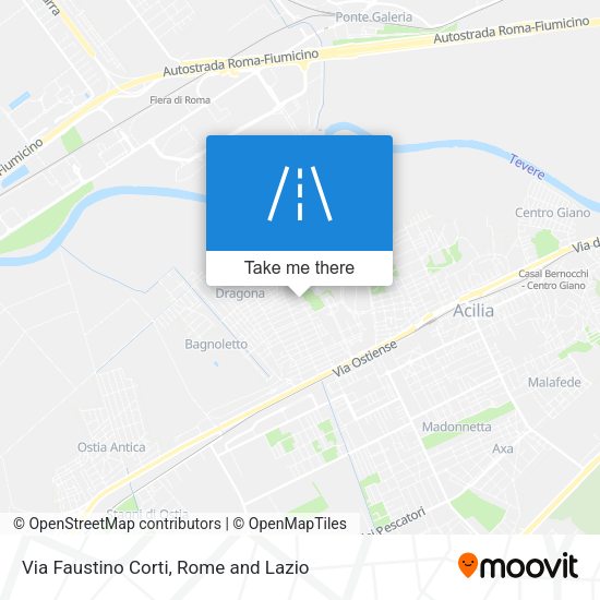 Via Faustino Corti map