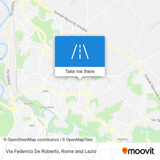 Via Federico De Roberto map
