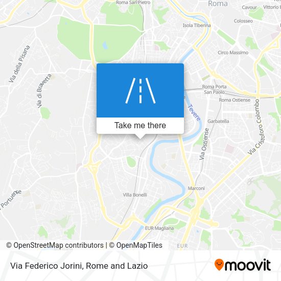 Via Federico Jorini map