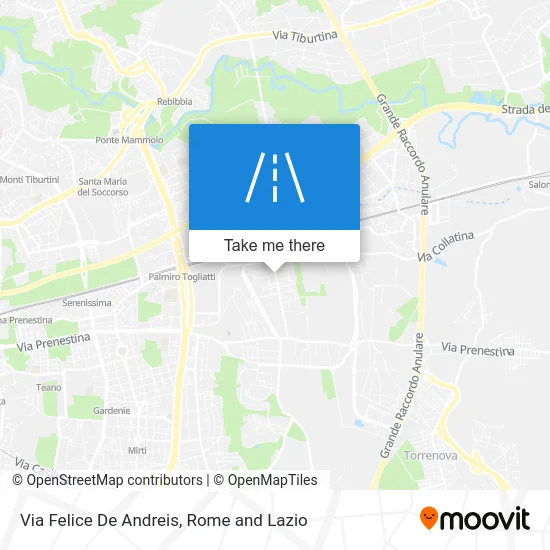 Felice De Andreis Street map