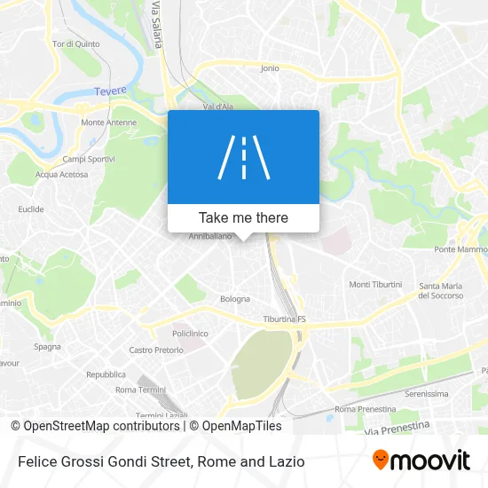 Felice Grossi Gondi Street map