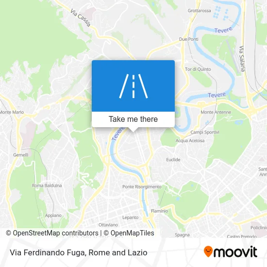 Ferdinando Fuga Street map