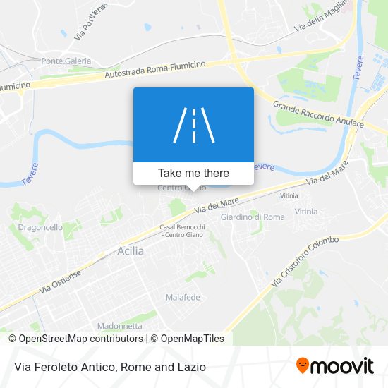 Via Feroleto Antico map