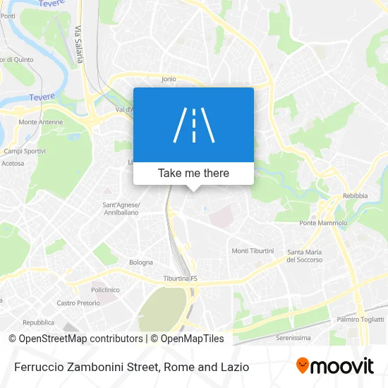 Ferruccio Zambonini Street map