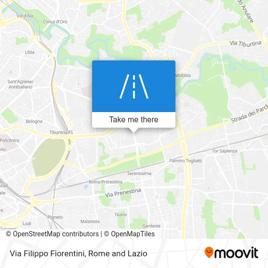 Filippo Fiorentini Street map