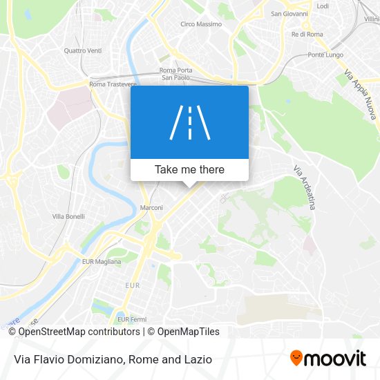 Via Flavio Domiziano map