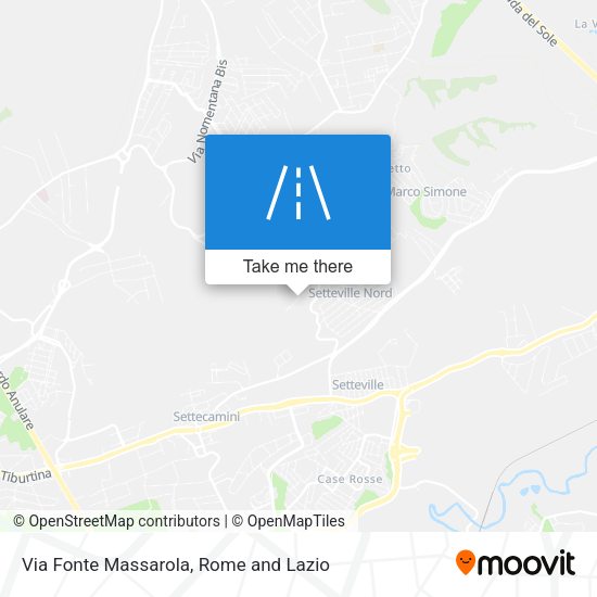 Via Fonte Massarola map
