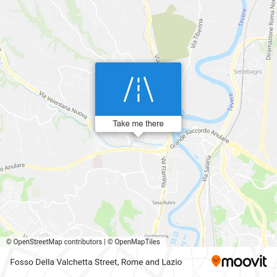 Fosso Della Valchetta Street map