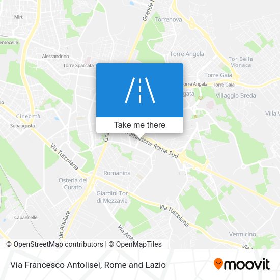 Via Francesco Antolisei map