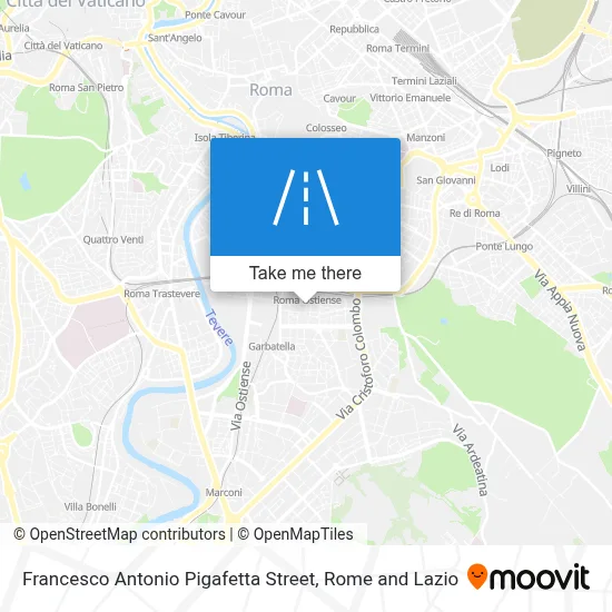 Francesco Antonio Pigafetta Street map