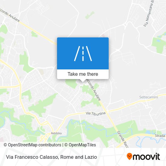 Via Francesco Calasso map