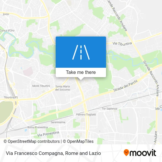Via Francesco Compagna map