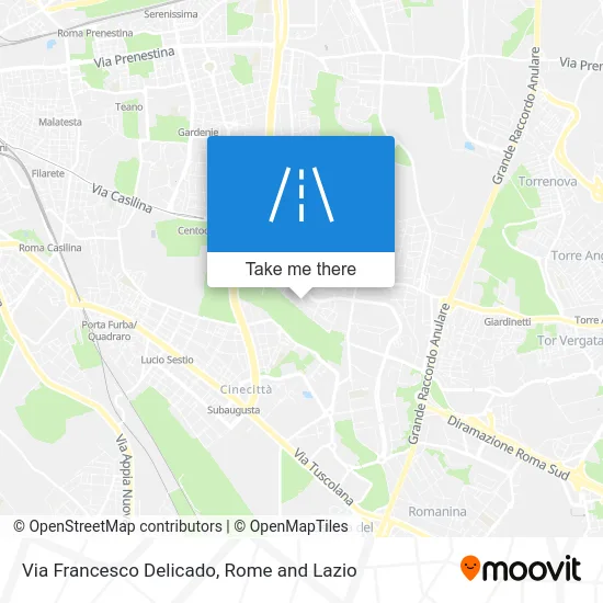 Francesco Delicado Street map