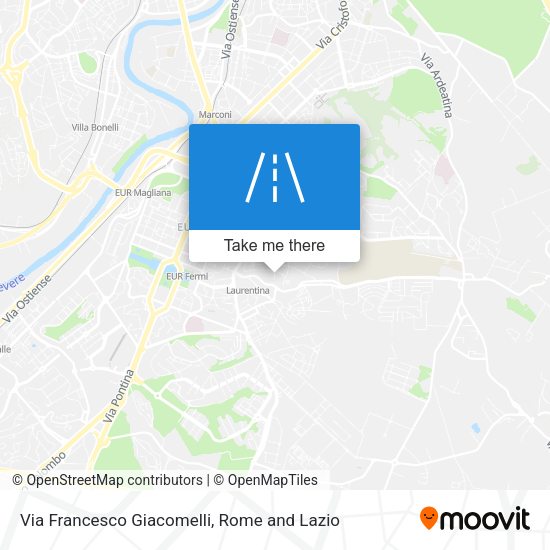 Via Francesco Giacomelli map
