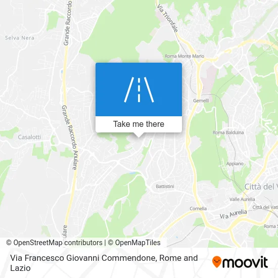 Francesco Giovanni Commendone Street map