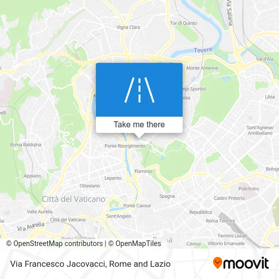 Via Francesco Jacovacci map