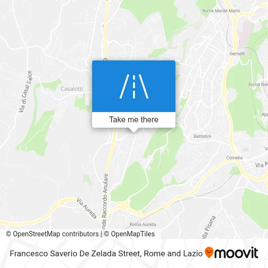 Francesco Saverio De Zelada Street map
