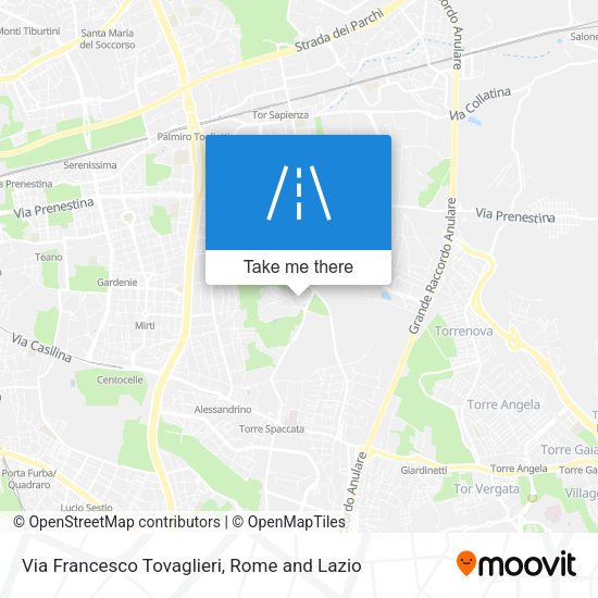 Via Francesco Tovaglieri map