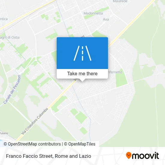 Franco Faccio Street map