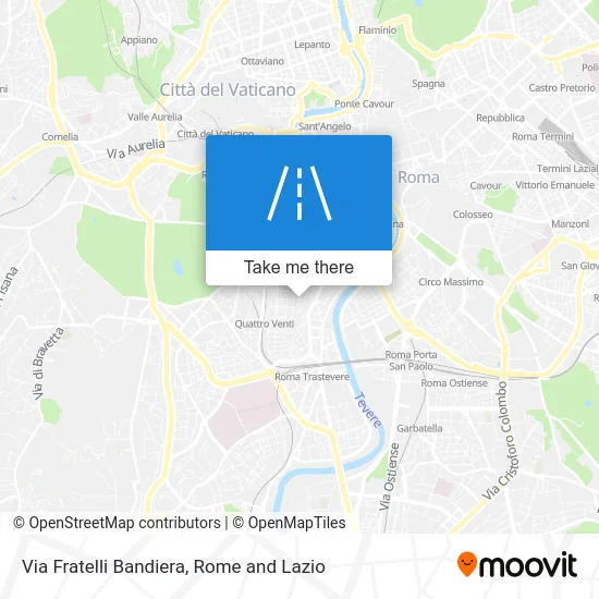 Fratelli Bandiera Street map