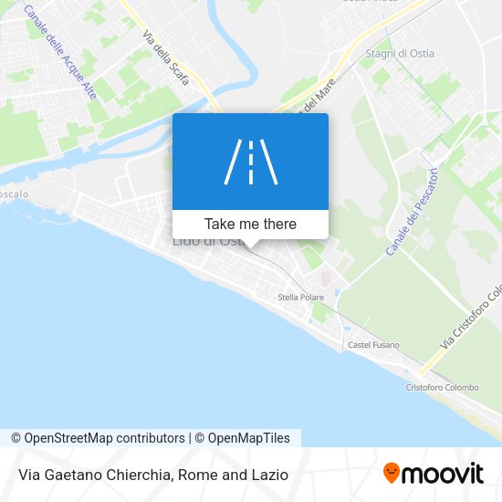 Via Gaetano Chierchia map