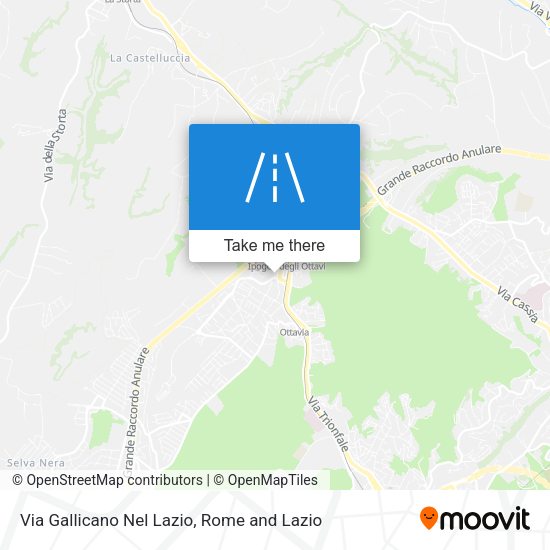 Via Gallicano Nel Lazio map