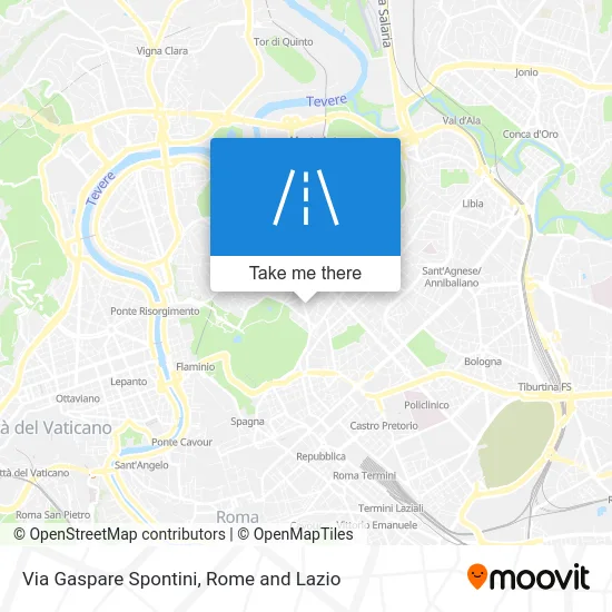 Gaspare Spontini Street map