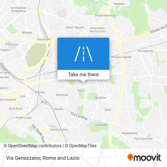 Genazzano Street map