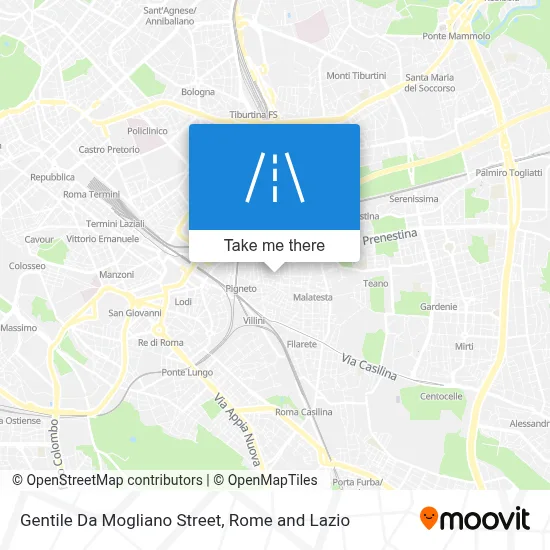 Gentile Da Mogliano Street map