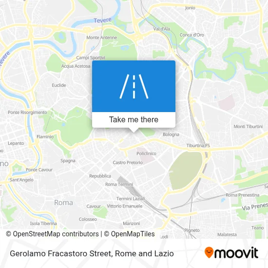 Gerolamo Fracastoro Street map