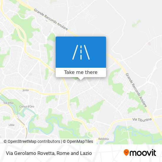 Via Gerolamo Rovetta map