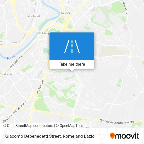 Giacomo Debenedetti Street map