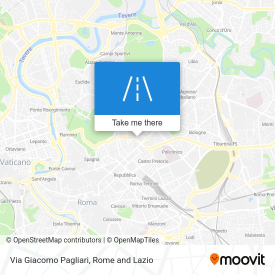Via Giacomo Pagliari map