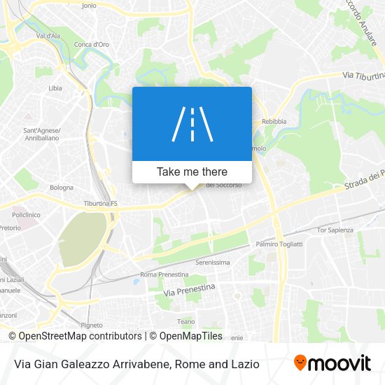 Via Gian Galeazzo Arrivabene map
