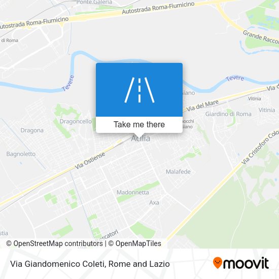 Via Giandomenico Coleti map