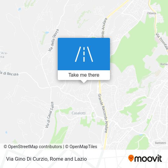 Via Gino Di Curzio map