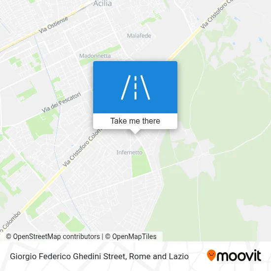 Giorgio Federico Ghedini Street map