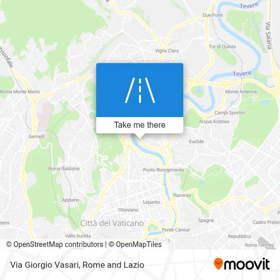 Via Giorgio Vasari map