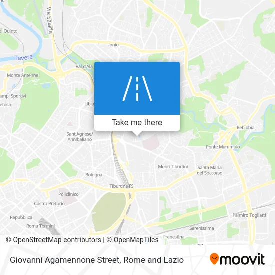 Giovanni Agamennone Street map