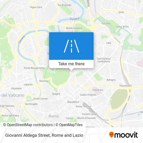 Giovanni Aldega Street map