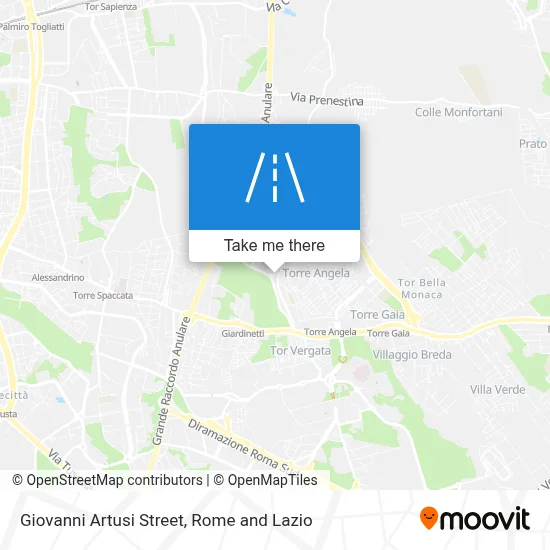 Giovanni Artusi Street map