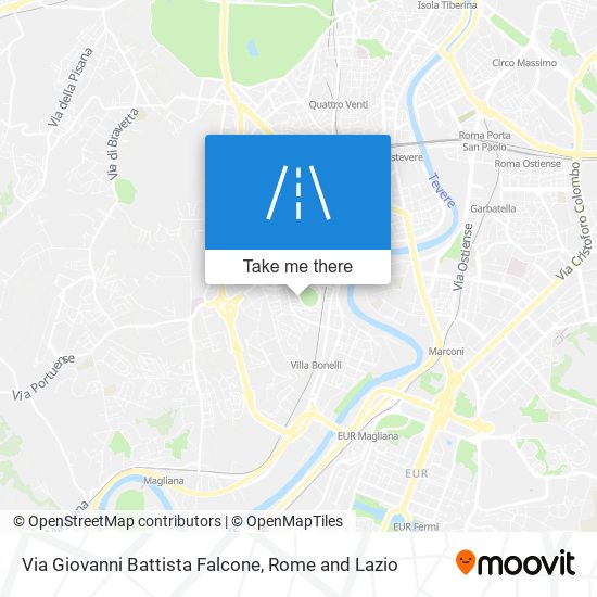 Via Giovanni Battista Falcone map