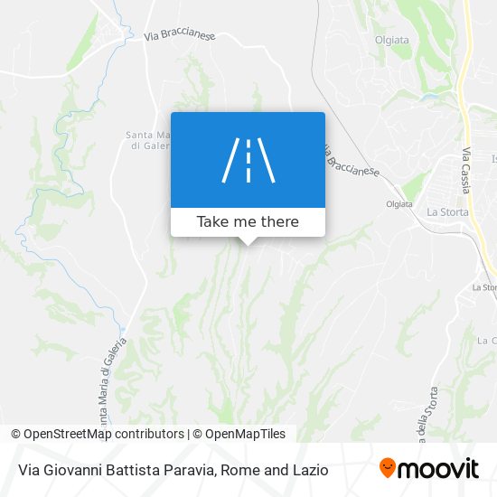 Via Giovanni Battista Paravia map